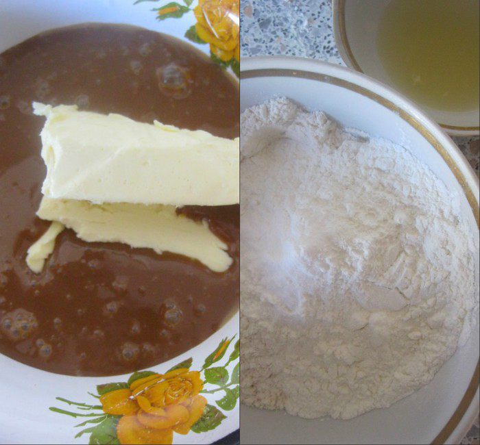 Пышный кекс на вареной сгущенке