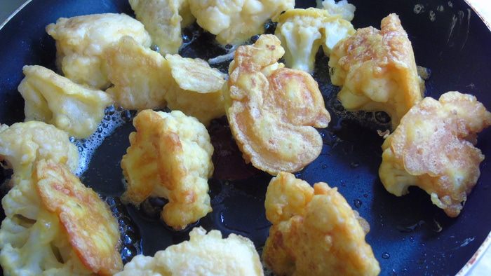 Цветная капуста в пряном кляре