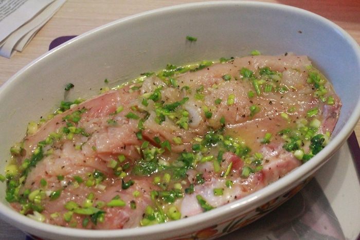 Рыба в апельсиновом маринаде