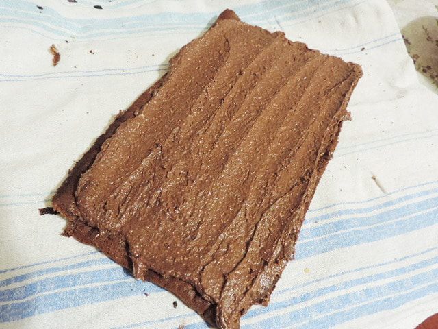 Шоколадный рулет с арахисовым пралине &amp;quot;Трюфельный&amp;quot;