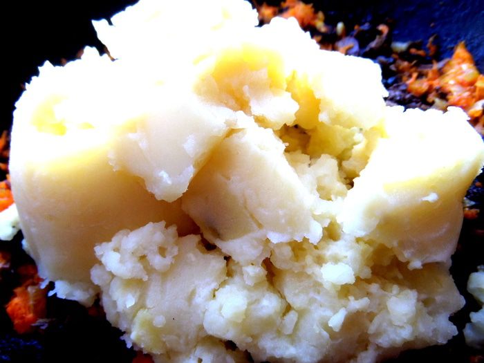 Грибы с картошкой в корзиночках из лаваша (постные)