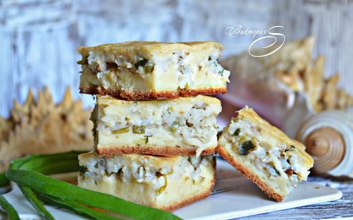 Рыбный заливной пирог