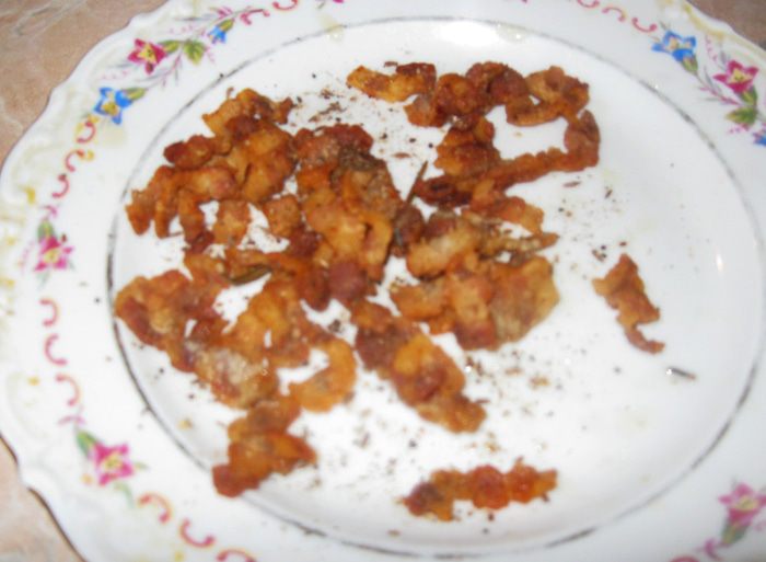 Жареная картошка с беконом