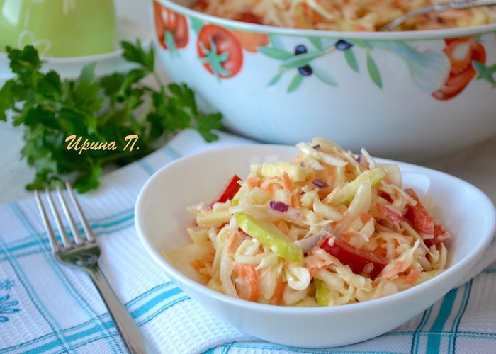 Капустный салат с маринадом 
