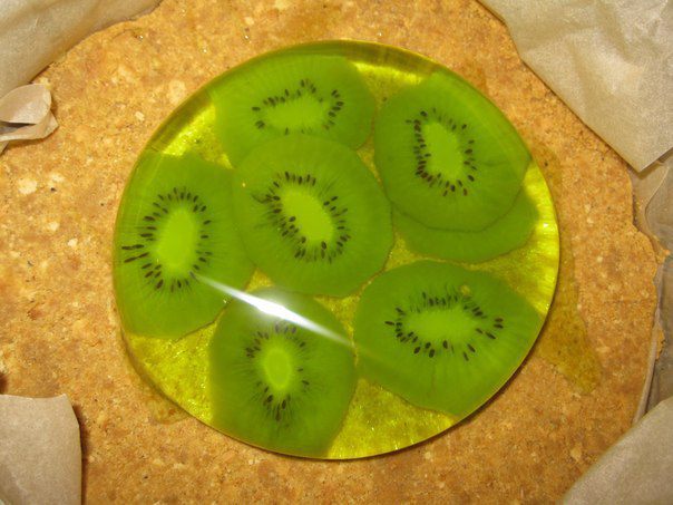 Торт из киви желейный