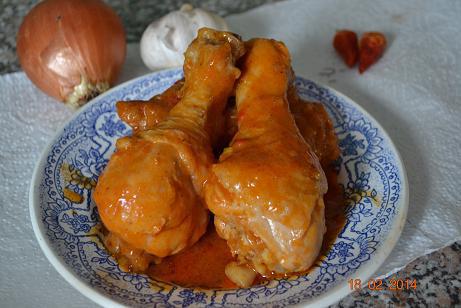 Курица в кисло-сладком луковом соусе