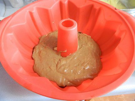 Шоколадно-банановый кекс