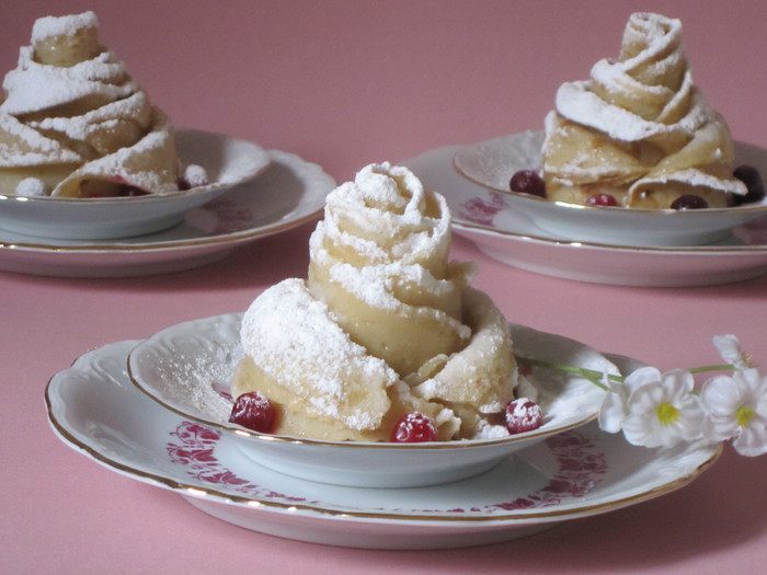 &amp;quot;Розочки&amp;quot; из блинчиков