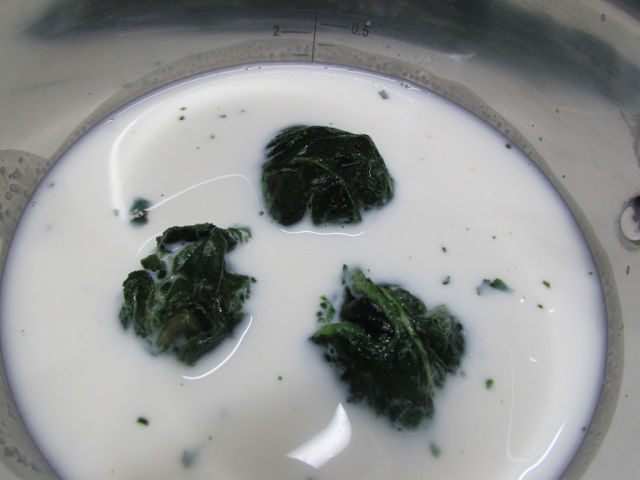 Мятное мороженое с кусочками шоколада