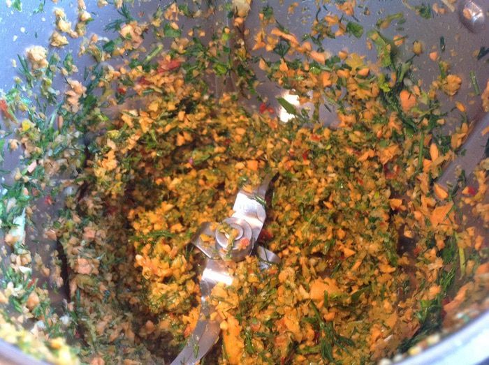 Люля-кебаб из индейки с овощами