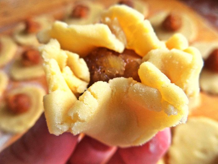 Рассыпчатое китайское печенье с ананасом