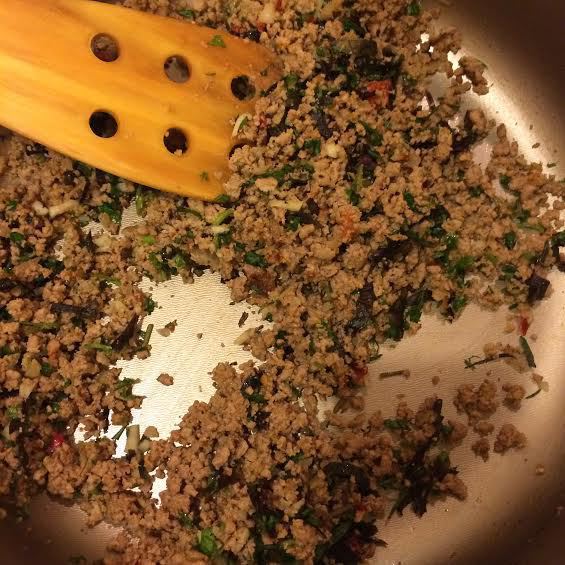 Макароны с мясом по-грузински 