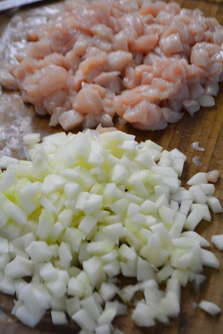 Булгур с овощами и куриной грудкой