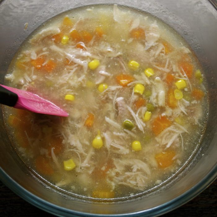 Аспик из курицы и овощей