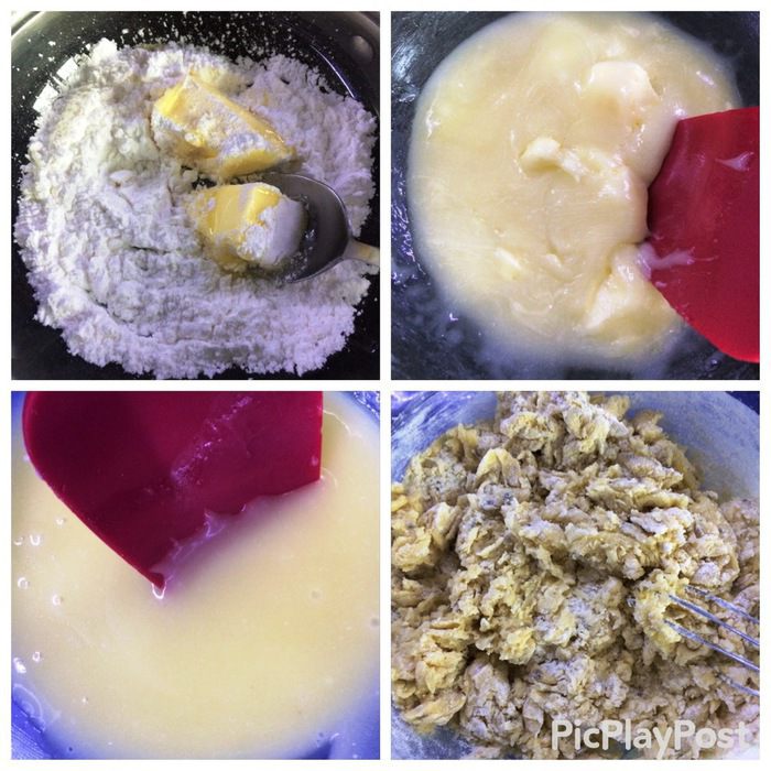 Пирожные маковые с кофейным кремом