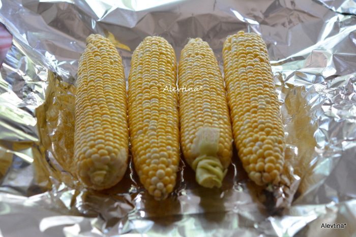 Кукуруза с пармезаном