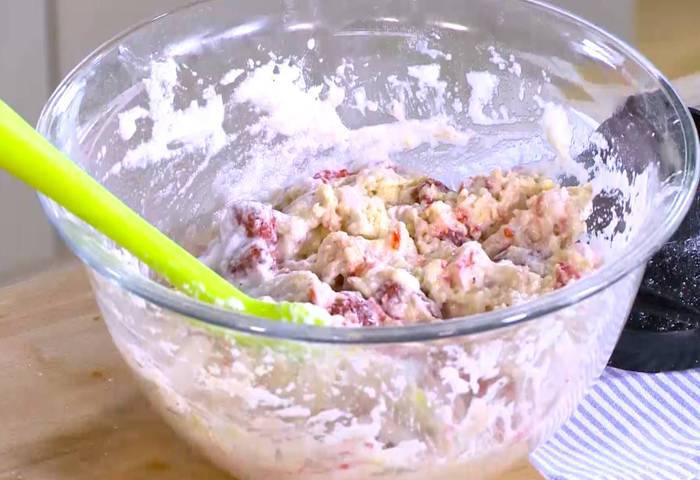 Маффины с зефиром и малиной 