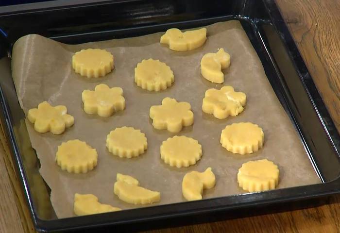 Рассыпчатое печенье на желтках