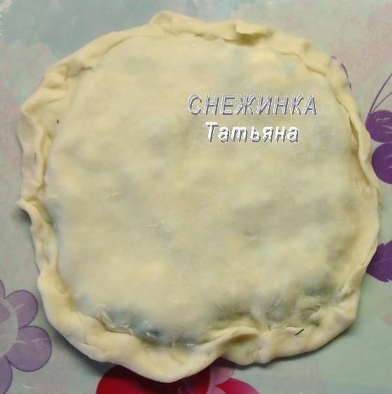 Заварные лепешки с сыром и зеленью