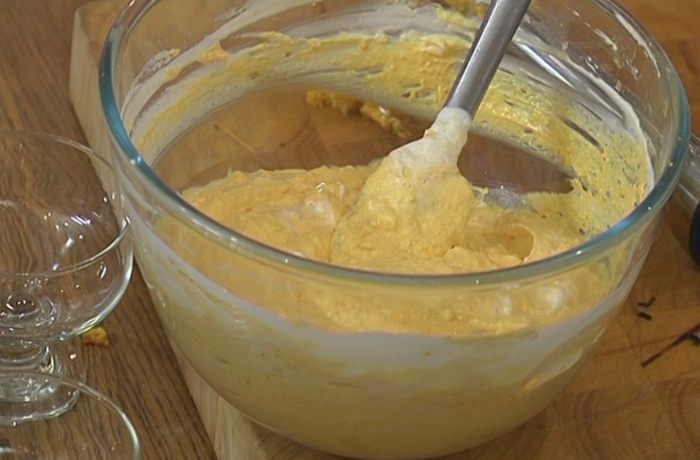 Творожное суфле с апельсином