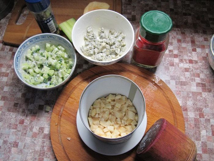 Салат с кальмарами «Прелюдия»