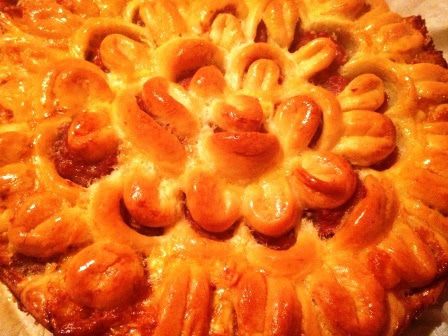 Мясной пирог &amp;quot;Хризантема&amp;quot;