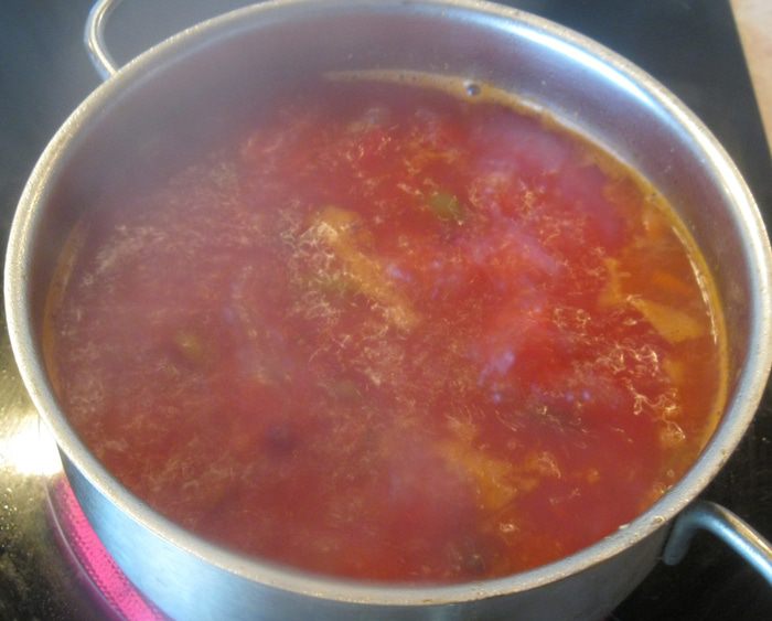 Борщ с грибами