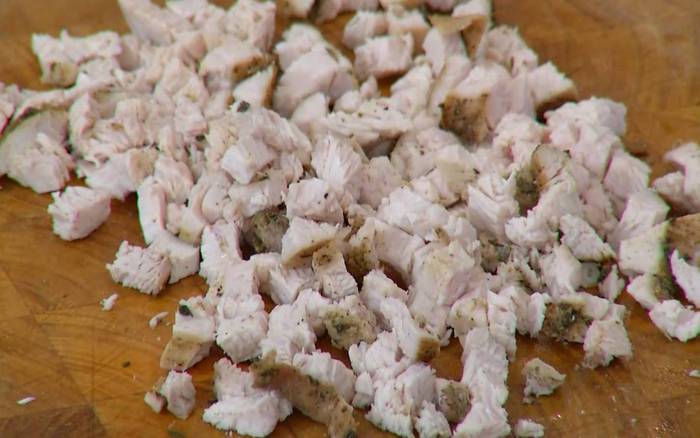 Паста с индейкой и грибами