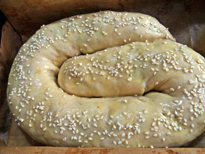 Сырный пирог-рулет