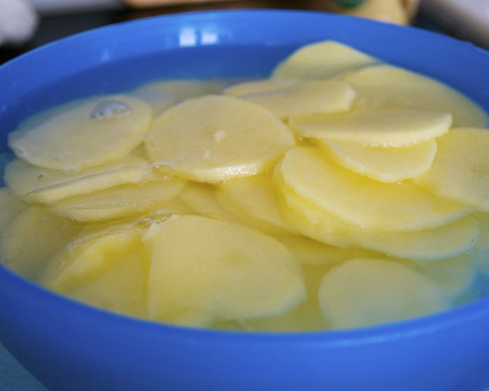 Картофельный гратен с мясом