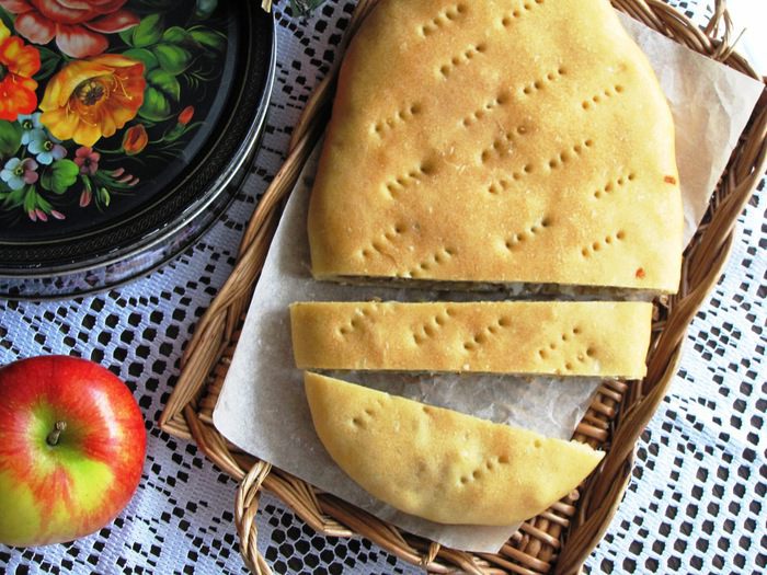 Псковский пирог с солеными грибами (постный)