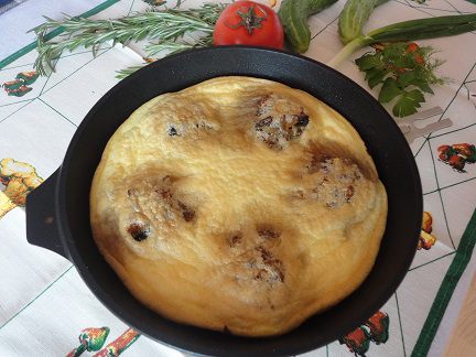 Омлет с грибами (духовой)
