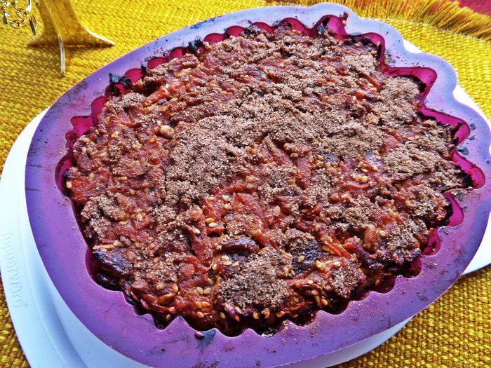 Запеканка морковная с курагой