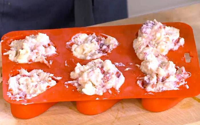 Маффины с зефиром и малиной 