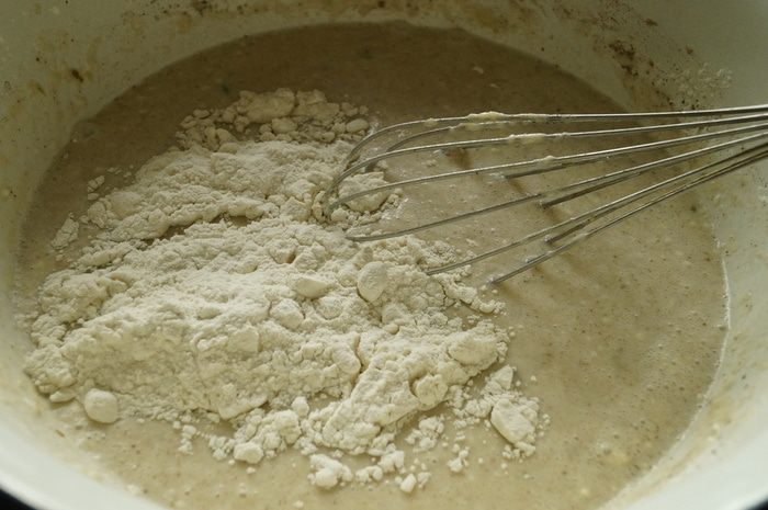 Блинчики на грушевом пюре с лаймом