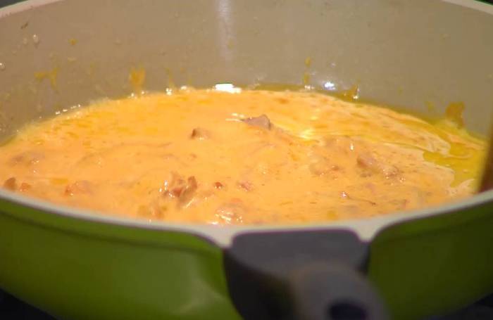 Паста, запеченная с тыквой и брокколи