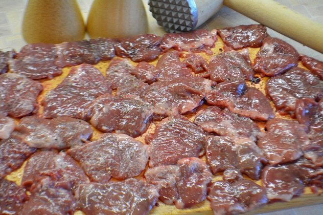 Отбивные из куриных сердечек