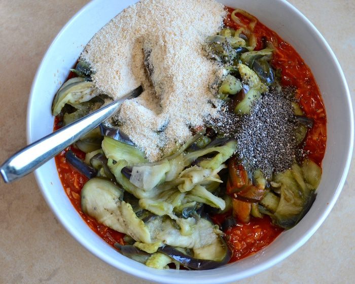 Баклажанный рулет (Polpettone di melanzane)