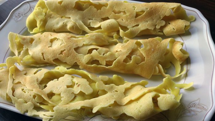 Малазийские кружевные блинчики Роти джала