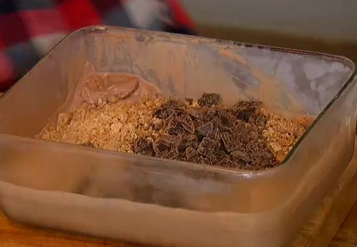 Хрустящее шоколадное мороженое 