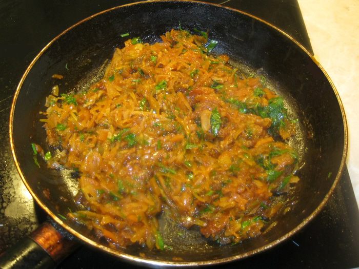 Капуста с беконом по-холостяцки