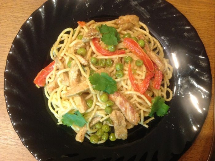 Спагетти с карри