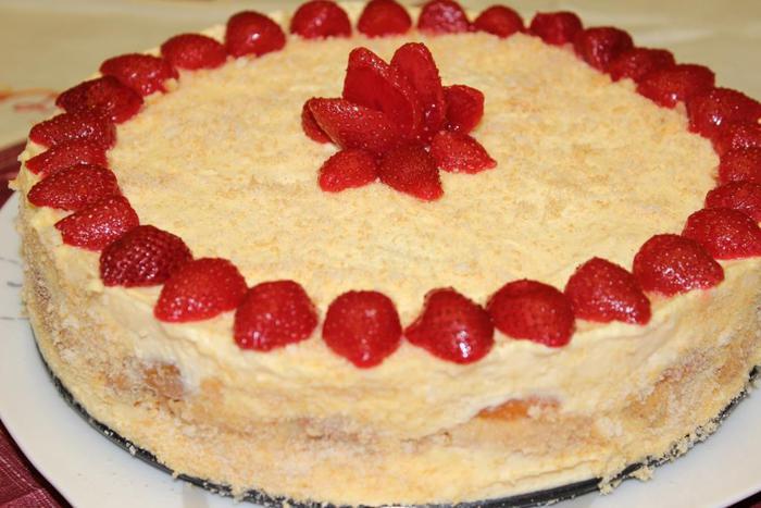 Кофейно-клубничный тирамису