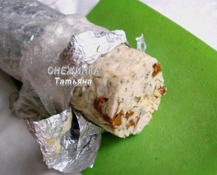 Рыбная колбаса с лисичками и картофелем «по-дачному»