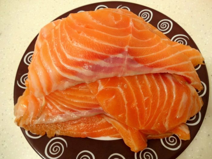 Рулет с форелью