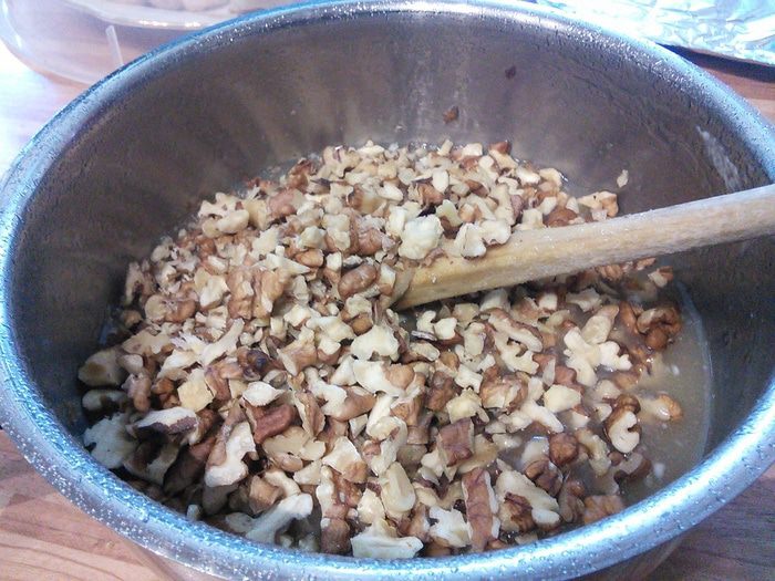 Орехово-карамельный мини-пай