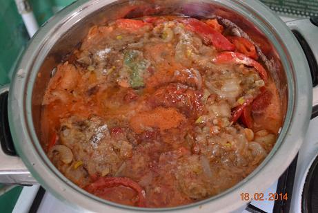 Курица в кисло-сладком луковом соусе