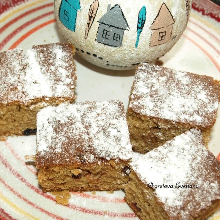Имбирная коврижка с изюмом и вяленой клюквой