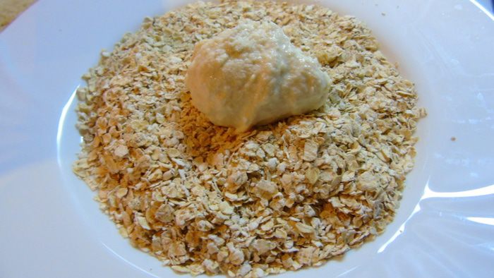 Яблочные сырники в овсяной панировке (без муки)