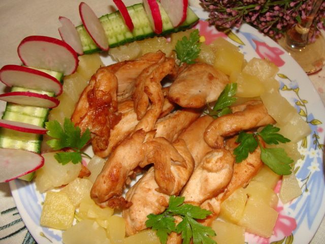 Филе курицы по-французски